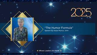 "The Humor Formula" by Katie Munoz, SAA