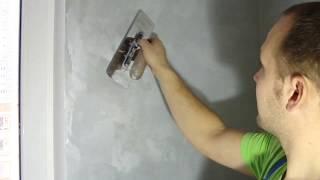 Декоративная штукатурка для начинающих, как нанести простую фактуру!