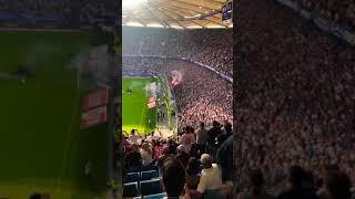 Hamburg HSV vs. Gladbach Spielunterbrechung Pyro Ultras 12.05.18