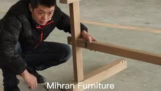 Solid Wood 8 Seater Dining Table Installation with simple tools--Mihran Furniture