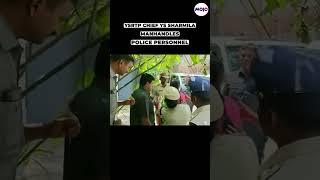 YS Sharmila Manhandles Police As Officials Reach To Detain Her #shorts #viral