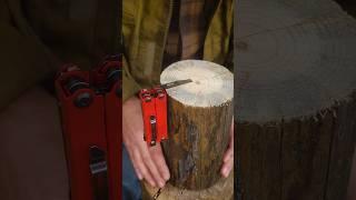 Survival skill: Great knife lifehack #lifehacks #bushcraft #camping