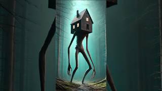 Strange House Head  #househead #animation #visual #ai  #sirenhead