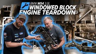 BMW M54 Engine Teardown - Dissecting A Windowed Block After A Money Shift