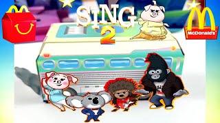 SING 2 McDONALD'S HAPPY MEAL TOYS APP SCAN TOY START SHOW FULL SET 8 COLLECTION US DEC 2021 JAN 2022