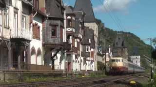Passenger and Freight at Bacharach - 12th August 2014
