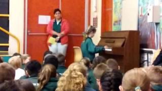 Jane Griffiths playing piano
