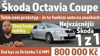 Škoda Octavia Coupe  Nejvzácnější Šjida skutečně existuje a může legálně na silnici a je na prodej