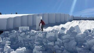 Deep Snow Gets Cleared From Yellowstone National Park