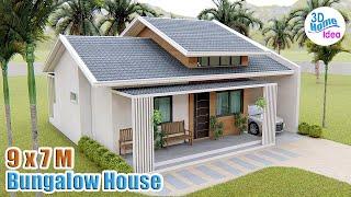 SMALL HOUSE DESIGN | 55 sqm | 9 x 7 Meters | Pinoy House