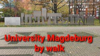 Otto von Guericke Universität Magdeburg, Germany  - by Walk [4K] Ultra HD