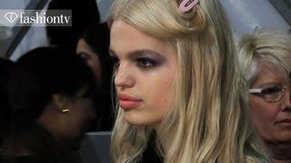 What's It Like To Be a Model at Fashion Week? ft Daphne Groeneveld at Jill Stuart F/W 12 | FashionTV
