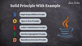 SOLID Design Principles in java with Example | JavaTechie