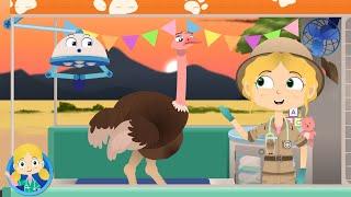 Oni The Ostrich | Doctor Poppy's Pet Rescue | Animals For Kids | Cartoon Animals