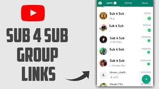 SUB4SUB WhatsApp Group Link - Join to Get More Subs | Editing Info