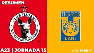 Resumen y Goles | Xolos vs Tigres | Liga BBVA MX | Apertura 2023 - Jornada 15