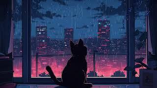 Sleepy rainy nights  Lofi cat mix  Beats To Sleep / Chill To