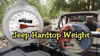 How much does a Jeep hardtop weigh