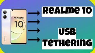 Realme 10 USB Tethering || How to setup USB tethering || Enable USB tethering