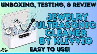 Klivvio Jewerly Ultrasonic Cleaner - Unboxing, Testing, & Review!  #review & #unboxing