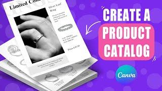 Create a product catalogue in CANVA for free