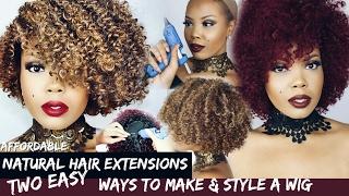 HOW TO| MAKE WIGS FOR NATURAL HAIR | OUTRE #BIGBEAUTIFULHAIR 3C WHIRLY PURPLE PACK WEAVE | TASTEPINK