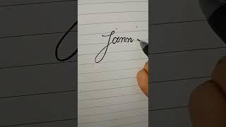 How to sign the letter J  #signature #trending #viralshort #englishwriting #calligraphy