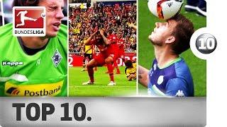 Top 10 Bloopers and Funny Moments - First Half of the 2015/16 Season