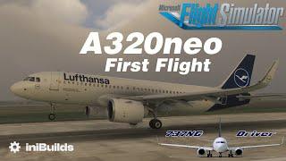iniBuilds A320neo First Flight - The BEST New Default Aircraft EVER? | Real Airbus Pilot