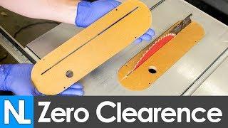  How to make a Zero Clearance Insert for the Kobalt table saw // workshop diy improvement