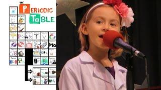 6yo Girl sings “The NEW Periodic Table Song (In Order)” at talent show