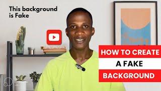 CREATE FAKE BACKGROUND FOR YOUTUBE VIDEOS FOR FREE