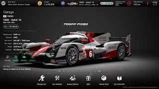 [Gran Turismo 7] Toyota TS050 Hybrid'16 700pp tune "FIXED"