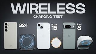 Samsung Galaxy S24 vs iPhone 15 vs Pixel 8 Wireless Charging Test