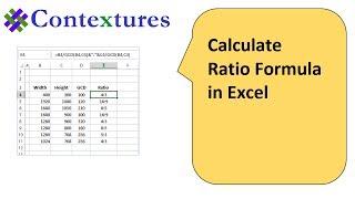 Calculate Ratio with Excel Formulas GCD Function