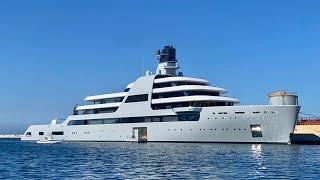 SOLARIS, Roman Abramovich’s 140m Superyacht docked in Gibraltar