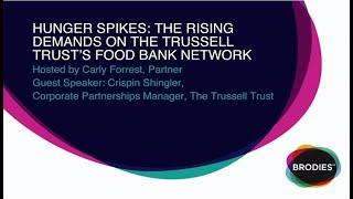 Hunger Spikes: the rising demands on the Trussell Trust's food bank network