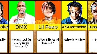 Last Words of Famous Rappers Before Their Death