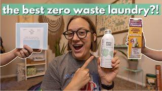 LOW WASTE LAUNDRY REVIEW // which zero waste detergent is best? Cleancult, Dirty Labs, Eco Roots