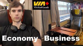 Via Rail Economy and Business Class Compared (After Taking Both!)