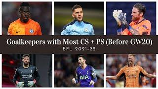 Goalkeepers with Most CS + PS in EPL 2021/22 (Before GW20)| Volume 136 | #Shorts | Maddie's Shorties