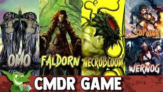 Omo vs Faldorn vs Necrobloom vs Sophina | Wernog EDH / CMDR game play