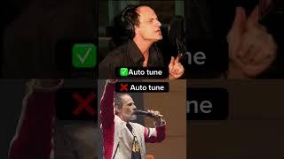 Auto tune vs No Auto tune! #autotune #singer