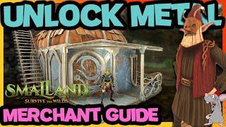 SMALLAND How To Unlock Metal Tier Base Building - MERCHANT Location! Crypt Update!