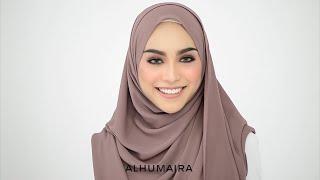 Chest Covered Shawl Tutorial | Malaysia Hijab Tutorial | Alhumaira Contemporary