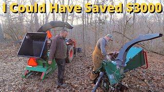 A Better Wood Chipper for 1/2 the Price - Head to Head Comparison