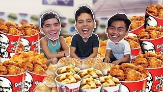 ENTIRE KFC MENU IN 10 MIN! (ft. Wassabi Productions)