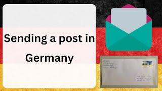 How to send a post in Germany? Where should you write the sender and receiver on the post?