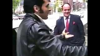 Joe Nania + limo driver June 1992 NYC