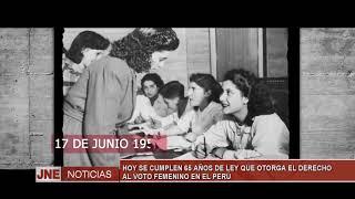 HOY SE CUMPLEN 65 AÑOS DE LEY QUE OTORGA EL DERECHO AL VOTO FEMENINO EN EL PERÚ